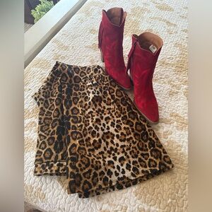 Leopard Print Flares Size Small